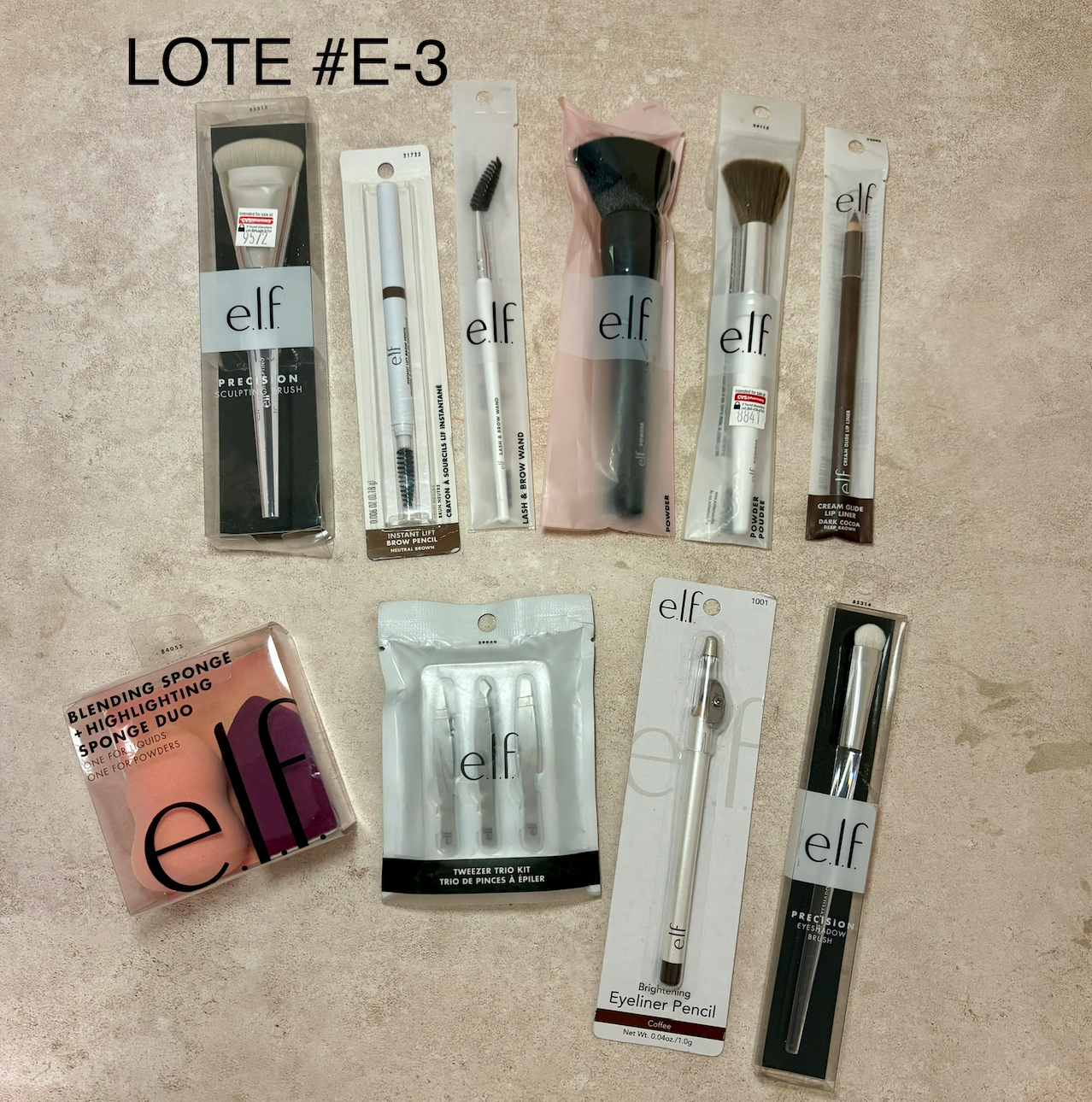 LOTE 10 PZS BROCHAS ELF #E-3