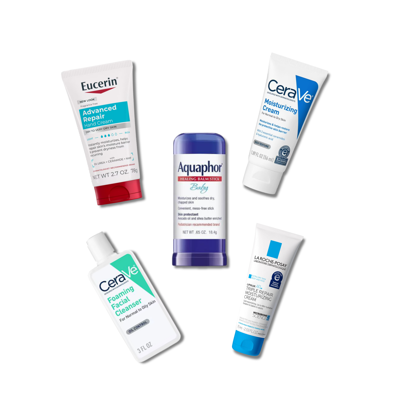 PIEZA SKINCARE TRAVEL SIZE – CERAVE | EUCERIN | AQUAPHOR | LA ROCHE POSAY