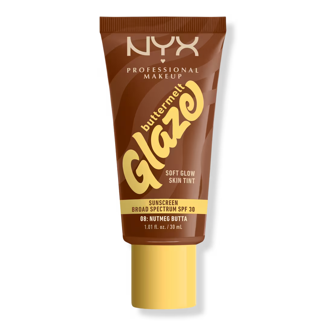 NYX BUTTERMELT GLAZE SKIN TINT - 08 NUTMEG BUTTA