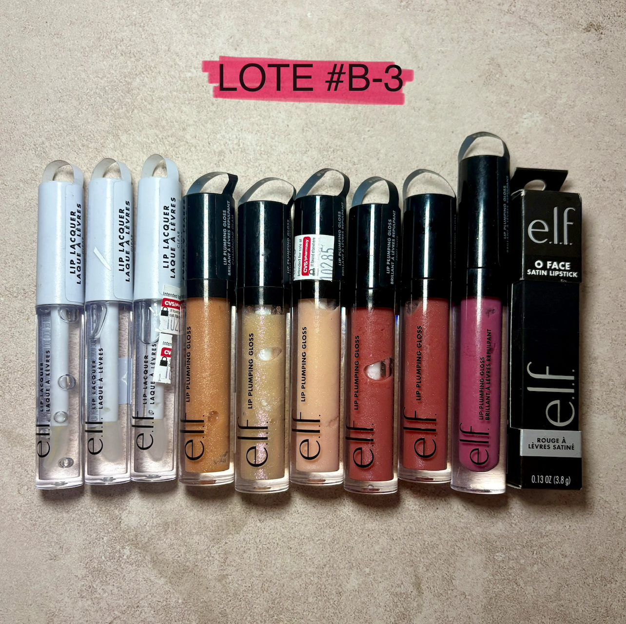 LOTE 10 PZS PZS GLOSS ELF #B-3