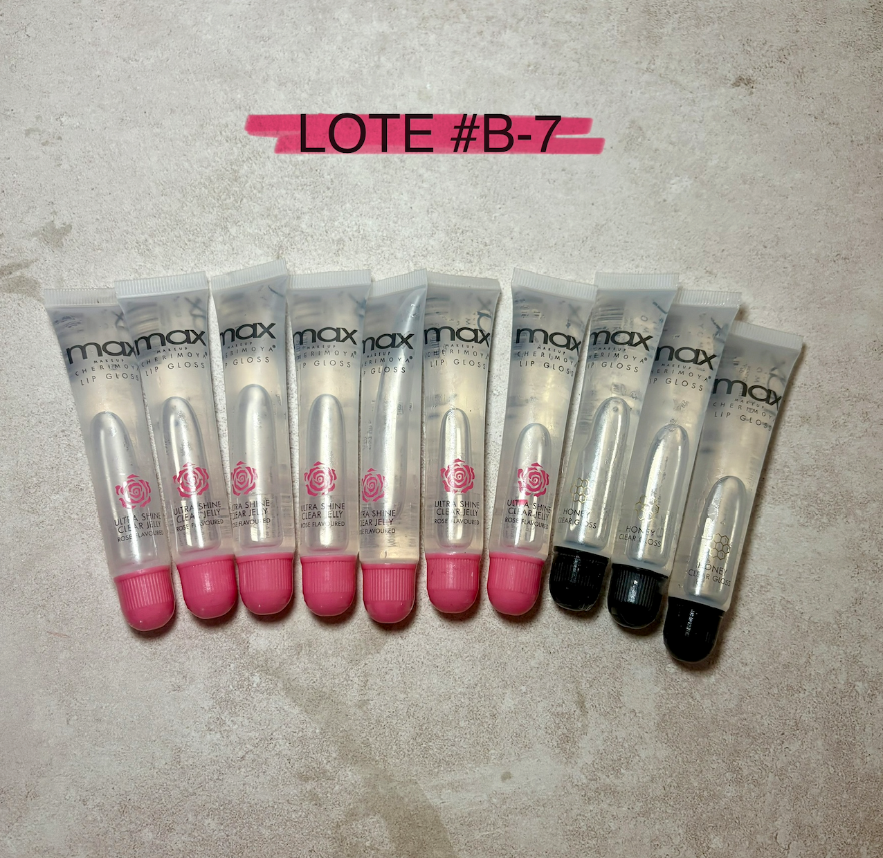 LOTE 10 PZS GLOSS MAX CHERIMOYA #B-7