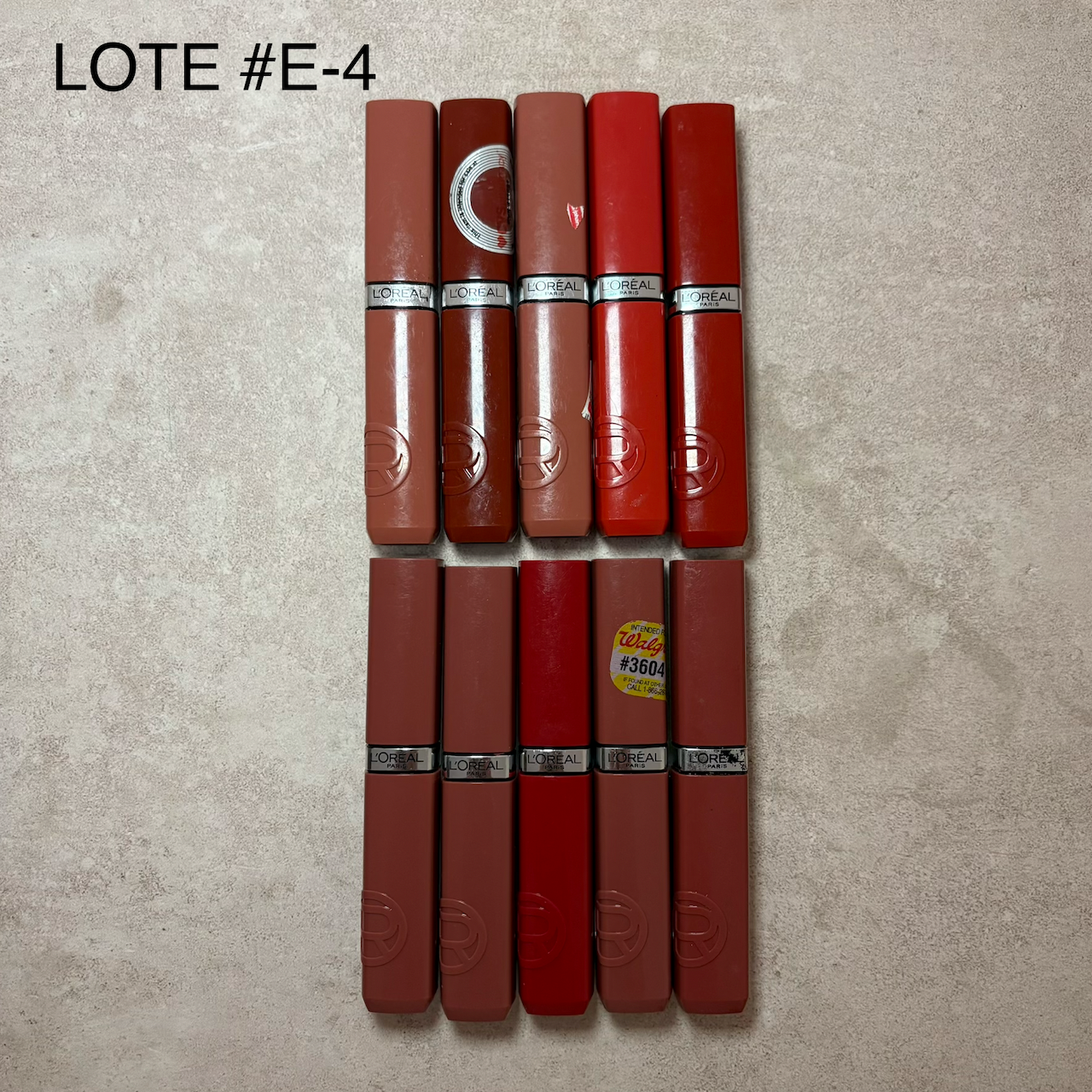LOTE 10 PZS LABIALES LOREAL CON DETALLE #E-4