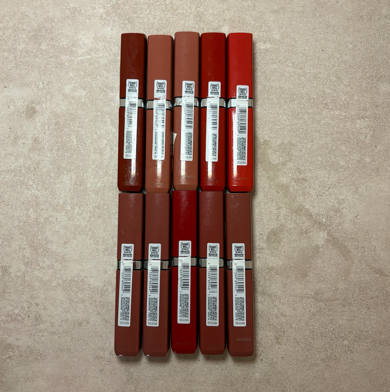 LOTE 10 PZS LABIALES LOREAL CON DETALLE #E-4